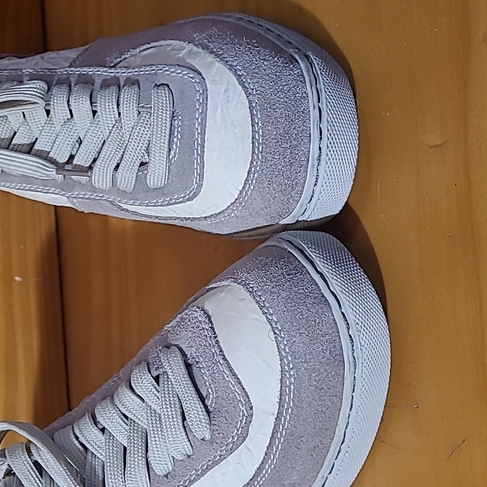Super Clean Crinkled Leather+Suede Low Top Sneakers